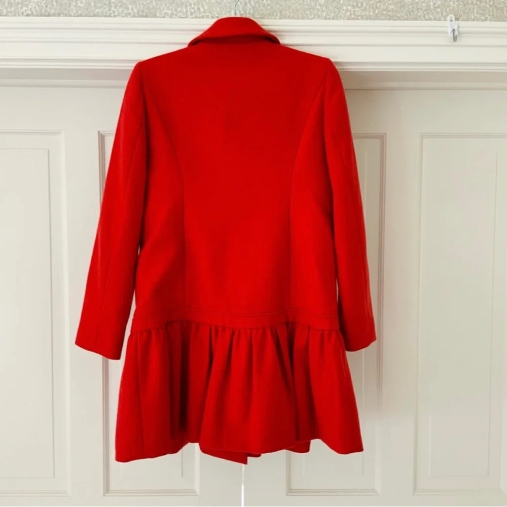 Red Valentino wool blend red coat with bows - Picture 2 of 12